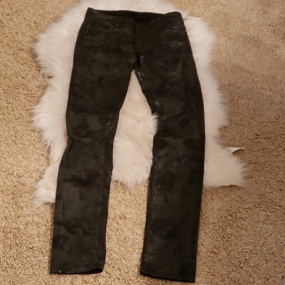 Diesel black gold cow leather Jean's